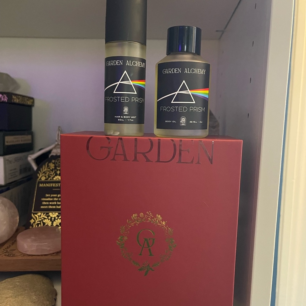 Garden Alchemy Frosted Prism Dry Body Oil and Mist Set